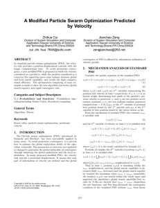A Modified Particle Swarm Optimization Predicted by Velocity