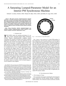 A saturating lumped-parameter model for an interior PM