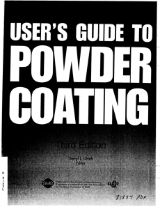 User`s Guide To Powder Coating - Third Edition