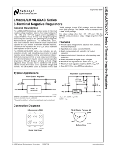 LM320L/LM79LXXAC Series 3-Terminal Negative