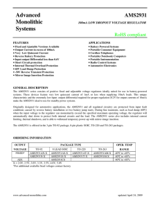 Data sheets - Advanced Monolithic Systems