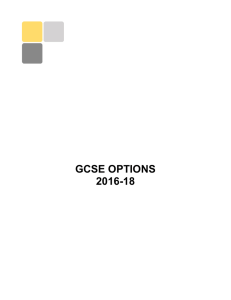 Caterham School GCSE Options Booklet 2016