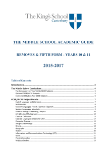 2015-17 Guide - The King`s School, Canterbury