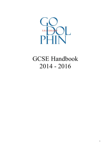 gcse at godolphin - Godolphin School