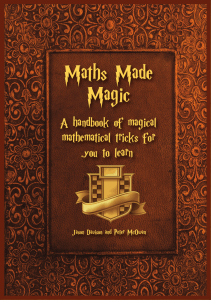 Maths Magic Book - Queen Mary University of London