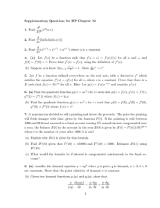 Supplementary Questions for HP Chapter 12 1. Find d9 dx9 (x8 ln x