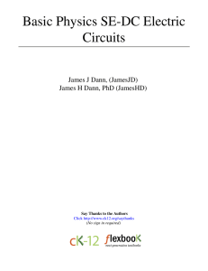 Basic Physics SE-DC Electric Circuits