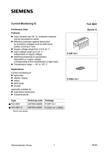 Current-Monitoring IC TLE 4951 - Rcl