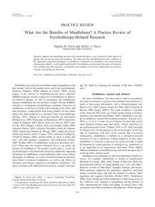 What Are the Benefits of Mindfulness? A Practice Review