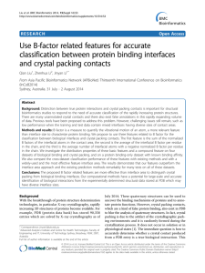 Use B-factor related features for accurate classification between