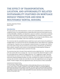 The Effect of Transportation, Location, and Affordability Related