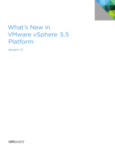 What`s New in VMware vSphere 5.5 Platform