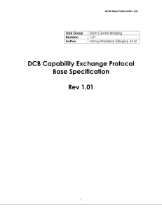 DCB Capability Exchange Protocol Base Specification