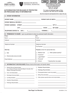 medical Release Form