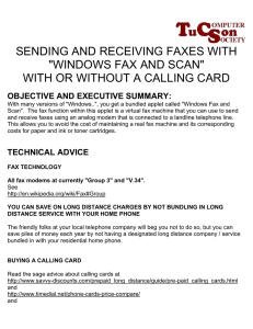 sending and receiving faxes with "windows fax and scan"