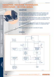 industrial inductive transducer conditioner : sx 5100 series