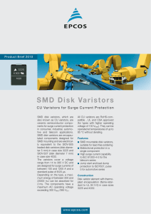 SMD Disk Varistors