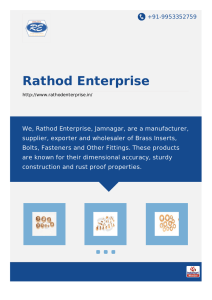 Brochure - Rathod Enterprise