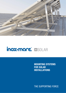 mounting systems for solar installations