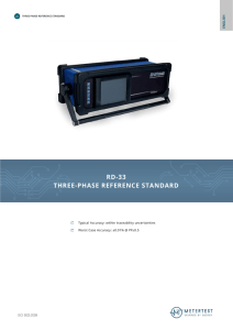 RD-33 THREE-PHASE REFERENCE STANDARD
