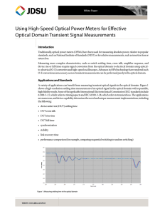 Using High-Speed Optical Power Meters for