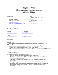 Engineer 3N03 Electronics and Instrumentation