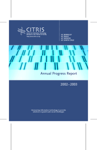 Annual Progress Report 2002–2003