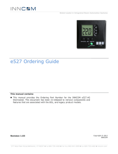 e527 Ordering Guide