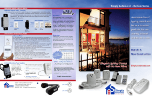 Simply Automated Product Line Brochure