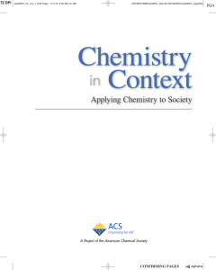 Preface Chemistry in Context 8th Edition