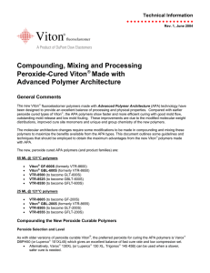 Compounding, Mixing and Processing Peroxide