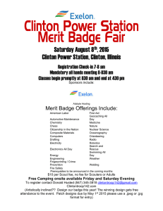Clinton Power Station Merit Badge Day 2015