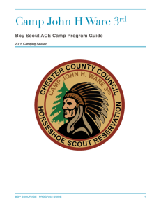 2016 Ware Boy Scouts ACE Program Guide