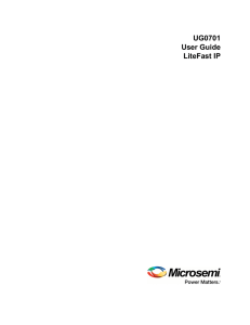 UG0701: LiteFast IP User Guide