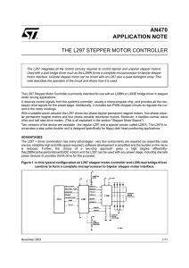 THE L297 STEPPER MOTOR CONTROLLER