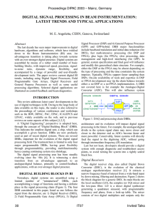 Digital Signal Processing in Beam Instrumentation