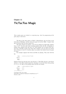TicTacToe Magic