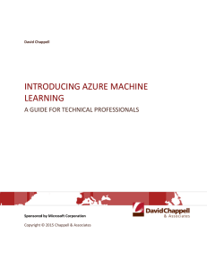 Introducing Azure Machine Learning