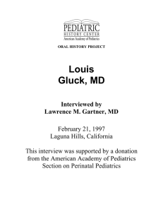 Louis Gluck, MD