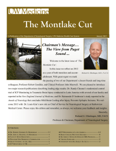 The Montlake Cut - Department of Neurological Surgery