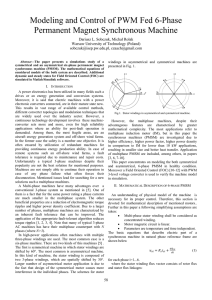 Modeling and Control of PWM Fed 6