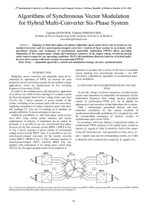 Algorithms of Synchronous Vector Modulation for Hybrid Multi