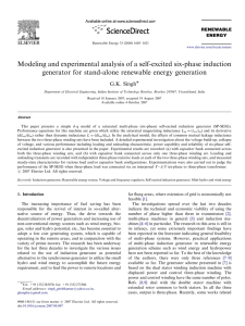 Modeling and experimental analysis of a self-excited six