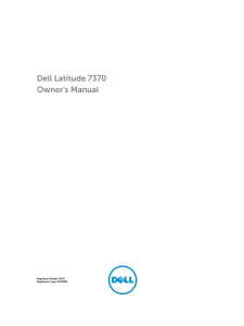 Dell Latitude 7370 Owner`s Manual