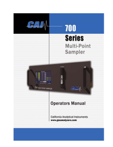Product Manual - California Analytical Instruments, Inc.