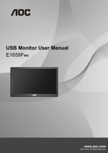 USB Monitor User Manual E1659FWU