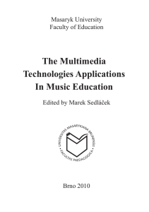 The Multimedia Technologies Applications In Music Education