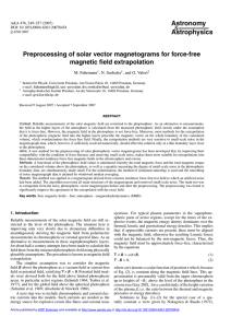 Preprocessing of solar vector magnetograms for force