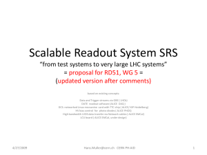 Scalable Readout System SRS