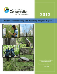Watershed Monitoring and Reporting Progress Report